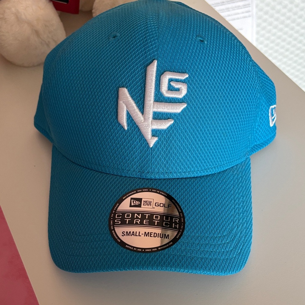 New Era Golf Cap - Teal with White Embroidered Logo